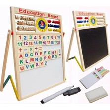 Çocuklar Için Ahşap Manyetik Yazı Tahtası Eğitim ve Öğrenme Seti