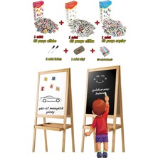 Manyetik Yazı Tahtası 189 Magnet Seti 45X110CM, Eğlenceli ve Kullanışlı
