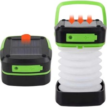 Just Cheap Store Katlanabilir Kamp Lambası Akordiyon Lamba Şarjlı 3 Kademeli Solar