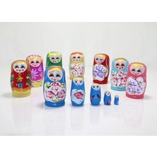 Just Cheap Store 5'li Ahşap Matruşka ALK1204