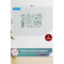Şeffaf Akıllı Kağıt, 150X200 Cm, 2'li Elektrostatik Yazı Tahtası Seti