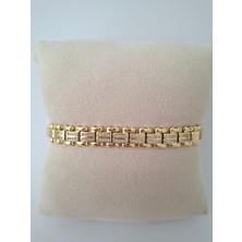 Loren Design Loren Desıgn Xuping Vip Bileklik- Zirkon Taşlı Gold Renk Kuyumcu Model Bileklik