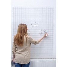 100X120 cm Kareli Statik Akıllı Kağıt Tahta ve Silgili Kalem Hediye