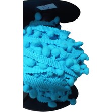 Anadolu Box Sıralı Ponpon 1 Metre Bebe Mavisi