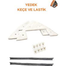 Feyza Design 5-32 Mıknatıslı Cam Silme Aparatı Yedek Keçe ve Lastik Seti