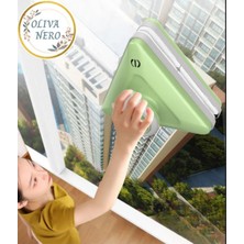 Feyza Design Çift Camlar Için Mıknatıslı Ayarlı Cam Silici ve Çekçekli Silme Aparatı