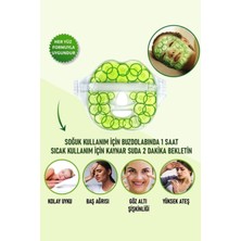 Just Cheap Store Salatalık Yüz Maske Jel Sıcak Soğuk Kullanım Rahatlatıcı