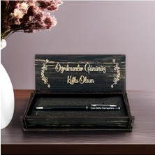 Anadolu Box Öğretmenler Günü Kişiye Özel Kalem ve Ahşap Kutu