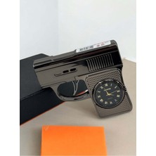Tech Lighter Gift Silahlı Saatli Pürmüzlü Çakmak