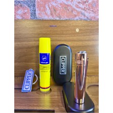 CLİPPER Orijinal Özel Ahşap Kutulu Gazlı Çakmak Seti