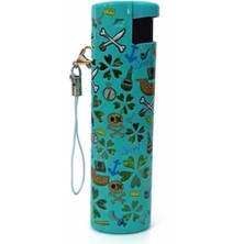 Markasız ucuz Çiçekli Işıklı Kadınlara Özel Metal Jet Turbo Hediyelik Çakmak