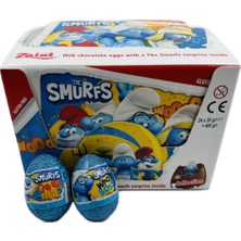 Zaini Smurfs Lisanslı Şirinler Sürpriz Yumurta Surprise Egg 24 * 20 gr Paket