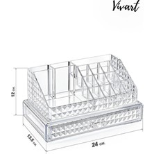 Çekmeceli Akrilik Makyaj Organizeri, Şık ve Fonksiyonel Tasarım