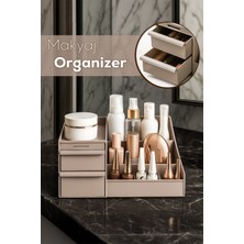 Çok Amaçlı 2 Çekmeceli Organizer, Kozmetik, Parfüm, Takı ve Makyaj Düzenleyici