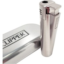 CLİPPER 1300 C Turbo Metal Mat Siyah Çakmak Premium Tasarım ve Hediye Seçeneği ile