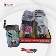 Markasız ucuz Hunter Lüx Turbo Jet Çakmak 46-18
