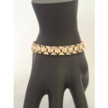 Loren Design Loren Desıgn Xuping Vip Bileklik- Zirkon Taşlı Gold Renk Kuyumcu Model Bileklik