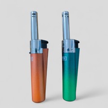 CLİPPER 2'li Set Mini Tube Uzun Çakmak Şık Tasarım ve Rüzgar Geçirmez Özellikler