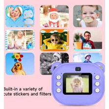 Pazarcan Video Kayıt Fotoğraf Çocuk Kamerası Anlık Resim Kağıt Baskılı Vtn-09