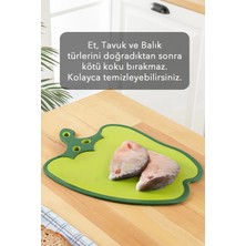 Pazarcan Dolma Biber Figürlü Kaydırmaz Kesme Tahtası Doğrama Panosu