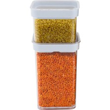 Pazarcan Vakumlu Kare Saklama Kabı - 1 Litre