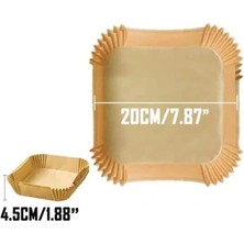 Pazarcan Airfreyer Fritöz Kağıdı Kare Xl / Xxl 50LI