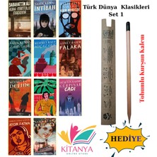 İş Bankası Kültür Yayınları Türk Edebiyatı Klasikleri 11’li Set Kürk Mantolu Madonna-Intibah-Cadı...+Hediye
