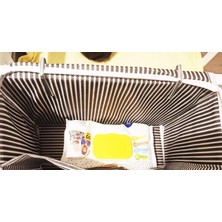 Pazarcan Tutturma Aparatlı Bebek Beşik Başucu Düzenleyici Kapaklı 5 Bölmeli