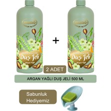 Ersağ Argan Yağlı Duş Jeli (2 Adet) 500 ml + (Sabunluk Hediyemiz) 404-023
