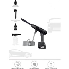 Just Cheap Store Akülü Şarjlı Yüksek Basınçlı Oto Araba Bahçe Yıkama,temizleme Su Sı