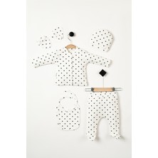 NEU KIDS Kalpli Hastane Çıkış Setleri Penye 5'li Yenidoğan Kıyafetleri - Hediye Paketli