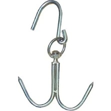 Just Cheap Store 8 mm Kasap Et Kancası - 239LI Dönerli Set - Paslanmaz Çelik - Et Işleme - Hijyenik - Düzenli - Dayanıklı - Uzun Ömürlü