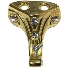 Just Cheap Store Moda Taşlı Ahşap Sandık Ayağı, Kutu Ayak 2,5 cm - Sarı, 100 Adet