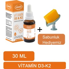 Ersağ Vitamin D3, Vitamin K2 Içeren Takviye Edici Gıda  + (Sabunluk Hediyemiz) 2096-07