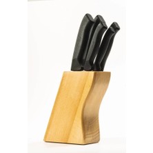Just Cheap Store 38410 Ecco Standlı Bıçak Seti 539LI - Siyah