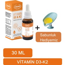 Ersağ Vitamin D3, Vitamin K2 Içeren Takviye Edici Gıda  + (Sabunluk Hediyemiz) 2096-09
