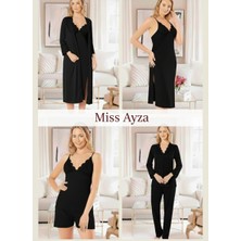 Miss Ayza Missayza 340 Penye 6'lı Uzun Gecelik ve Sabahlık Çeyiz Takım