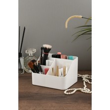 Beyaz Modern Makyaj Organizeri Kozmetik Düzenleme Kutusu