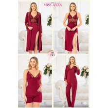 Miss Ayza Missayza 350 Penye 6'lı Uzun Gecelik Sabahlık Seti