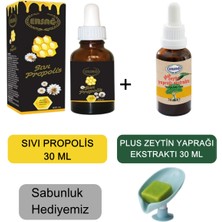 Ersağ Ersag Plus Zeytin Yaprağı Ekstraktı 30 ml - Sıvı Propolis 30 ml + (Sabunluk Hediyemiz) 2057-13