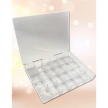 24 Bölmeli Takı Organizer, Boncuk ve Yüzük Kutusu, Düzenleyici Kutu