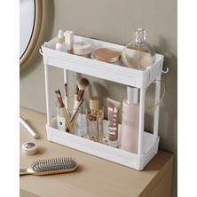 Iki Katlı Makyaj ve Kozmetik Düzenleyici Rafı Standı