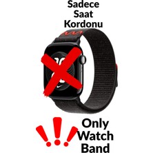 Ardemix Watch 7 41MM Kordon Krd-91 Ardx Hasır Kordon Strap Kayış - Midnight Black