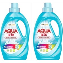 Boron Aquabor Doğal Mineralli Sıvı Çamaşır Deterjanı Renkliler Için 2 Adet 66 Yıkama