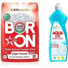 Boron Toz Deterjan 4 kg 26 Yıkama +1 Adet Aquabor Bulaşık Deterjanı