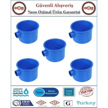 Gross AVM Anahtar Kasası - Geçmeli - Halojen Free Alev Yaymayan - Mavi - 5 Adet