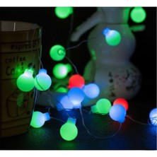 Genel 5m 28 LED Rgb Eklemeli Işık | Fişli, Şeffaf Kablo, Renkli Dekoratif Aydınlatma