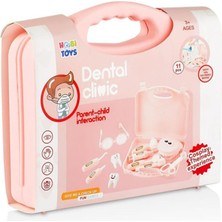 Pembe Renk Çantalı Diş Seti -  Mavi Su Dünyası