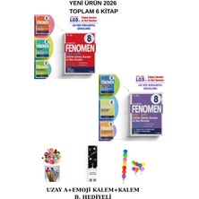 Fenomen Yayıncılık Fenomen 8. Sınıf Lgs 2018-2025 Çıkmış ve Ikiz Sorular Tam Set (Uzay A.+Emoji K+Kalem B.)2026 Yeni