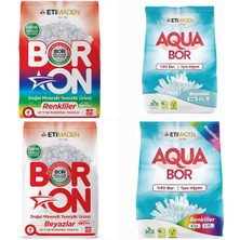 Aquabor Çamaşır Deterjanı Renkli 6 kg Beyazlar 6 kg Boron Beyazlar Için 4 kg Renkliler Için 4 kg